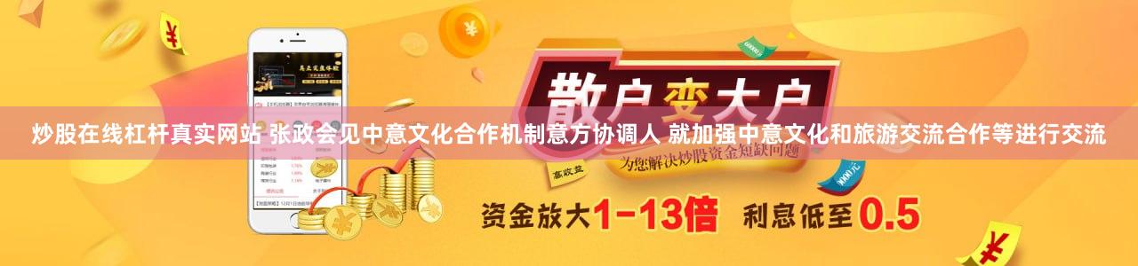 炒股在线杠杆真实网站 张政会见中意文化合作机制意方协调人 就加强中意文化和旅游交流合作等进行交流
