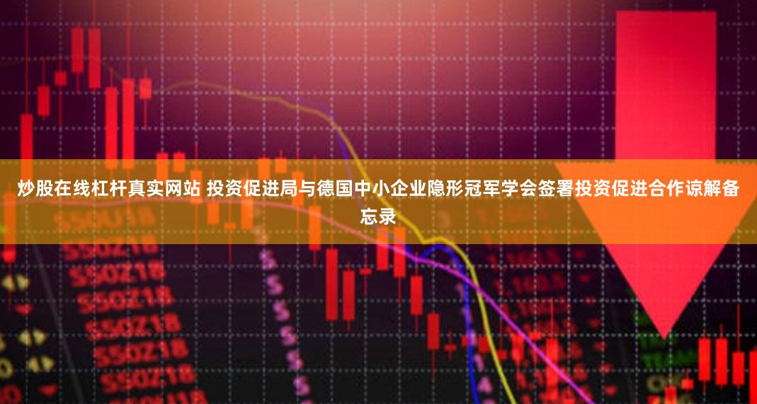 炒股在线杠杆真实网站 投资促进局与德国中小企业隐形冠军学会签署投资促进合作谅解备忘录