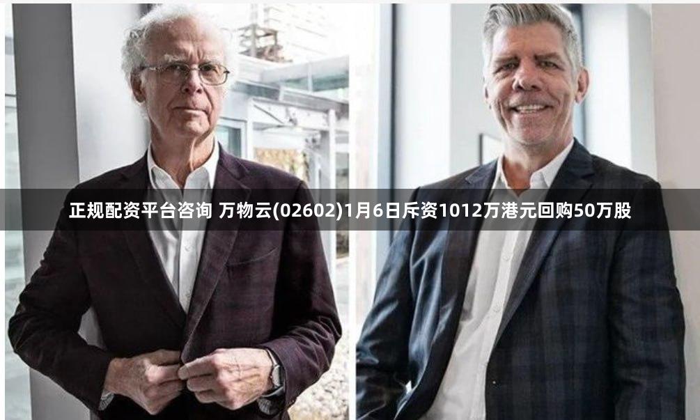 正规配资平台咨询 万物云(02602)1月6日斥资1012万港元回购50万股